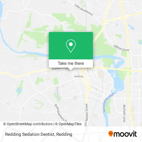 Redding Sedation Dentist map