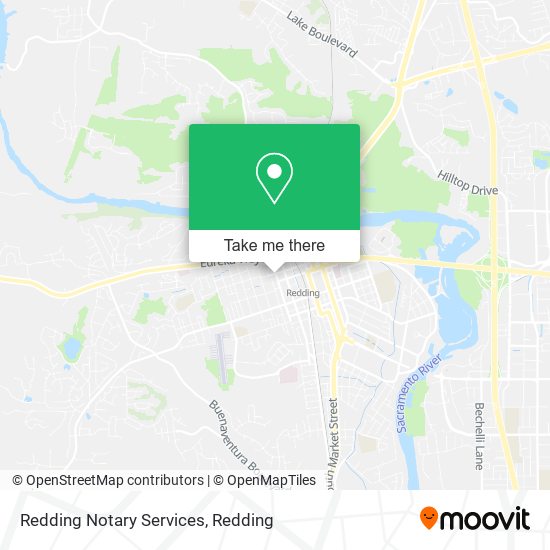 Redding Notary Services map