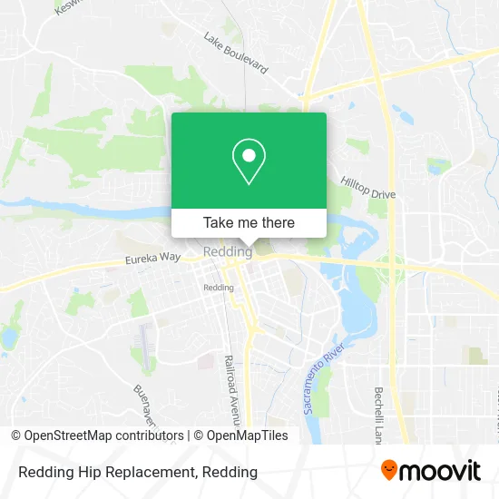 Redding Hip Replacement map