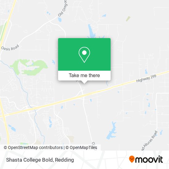 Mapa de Shasta College Bold