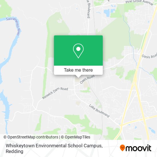 Mapa de Whiskeytown Environmental School Campus