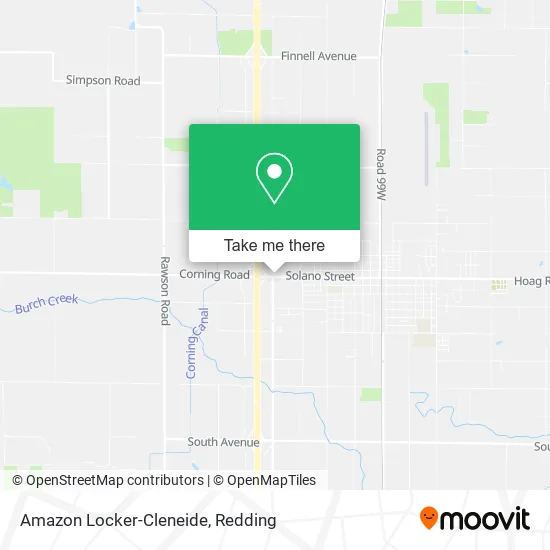 Amazon Locker-Cleneide map
