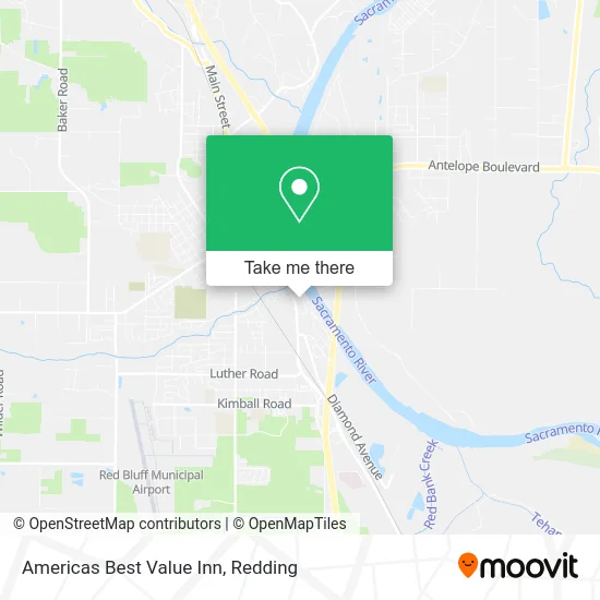 Americas Best Value Inn map