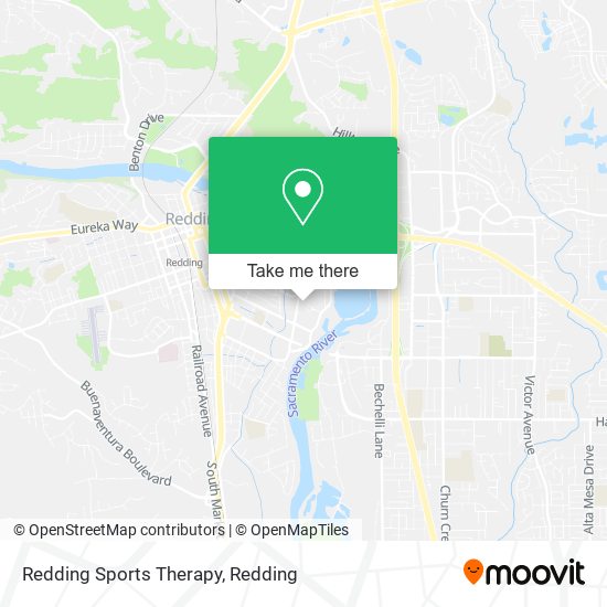 Redding Sports Therapy map