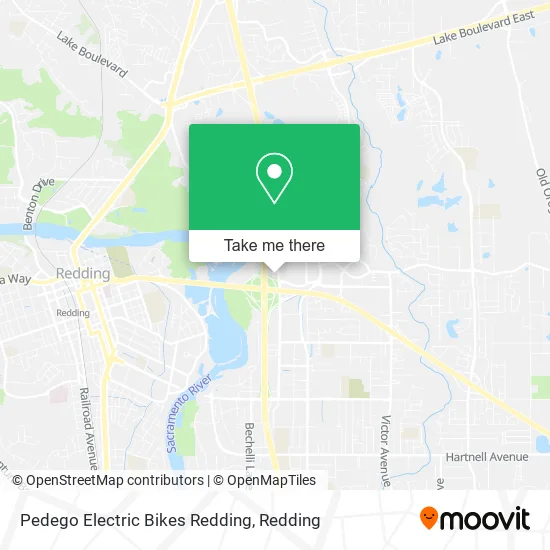 Pedego Electric Bikes Redding map