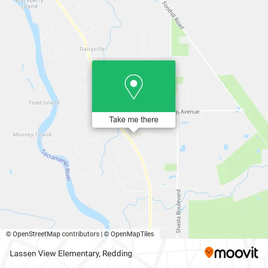 Lassen View Elementary map