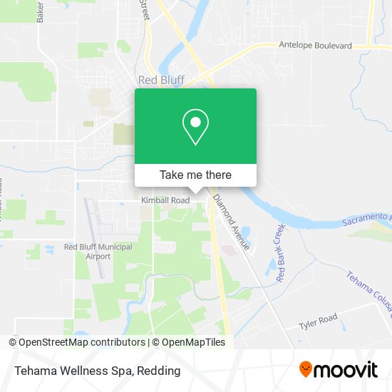 Tehama Wellness Spa map
