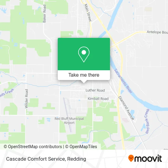 Cascade Comfort Service map