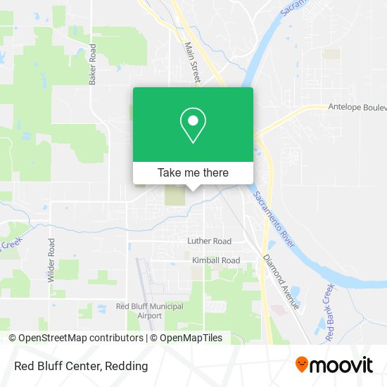 Red Bluff Center map