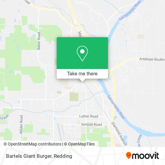 Mapa de Bartels Giant Burger