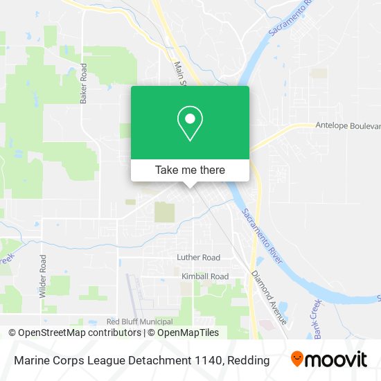 Mapa de Marine Corps League Detachment 1140