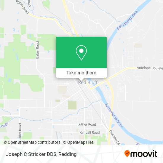 Joseph C Stricker DDS map