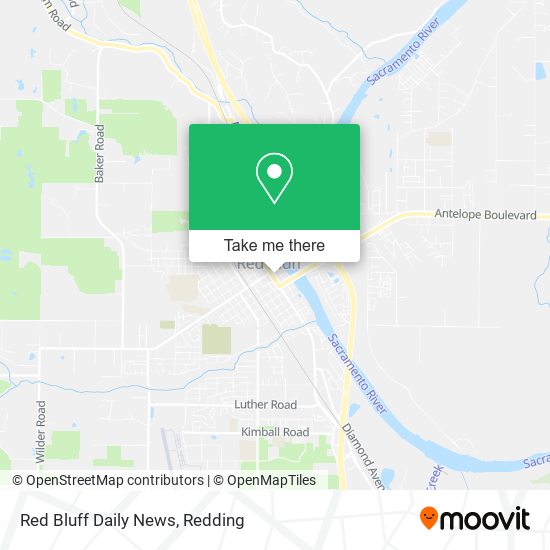 Red Bluff Daily News map