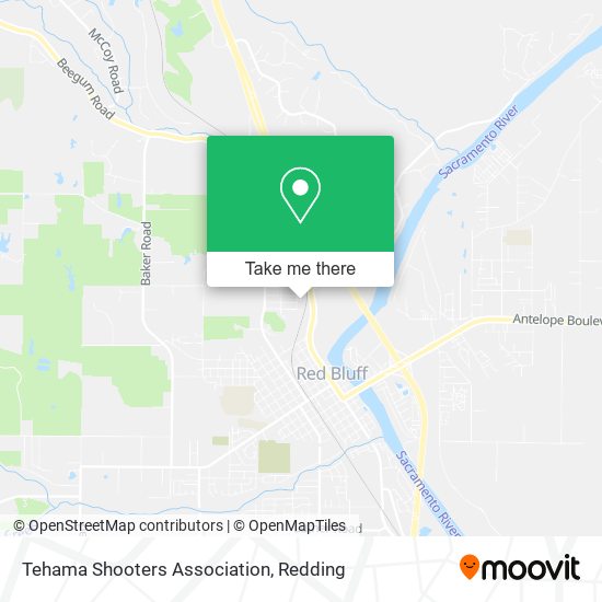 Tehama Shooters Association map