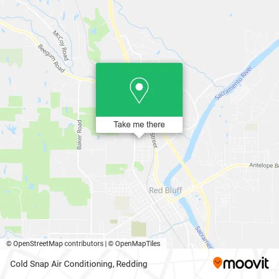 Cold Snap Air Conditioning map