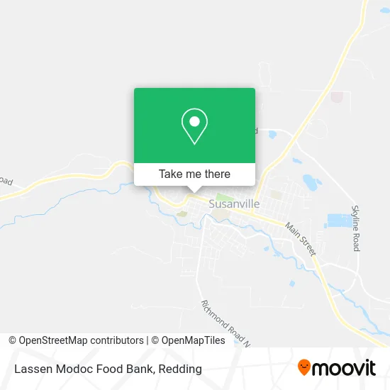 Lassen Modoc Food Bank map