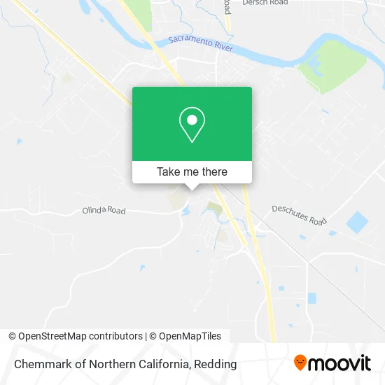 Chemmark of Northern California map