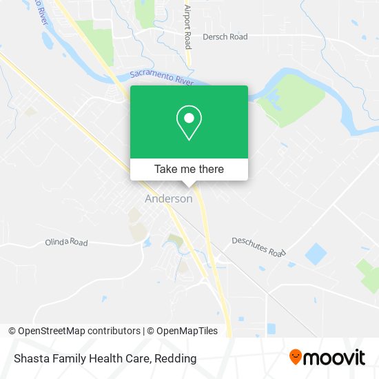 Shasta Family Health Care map
