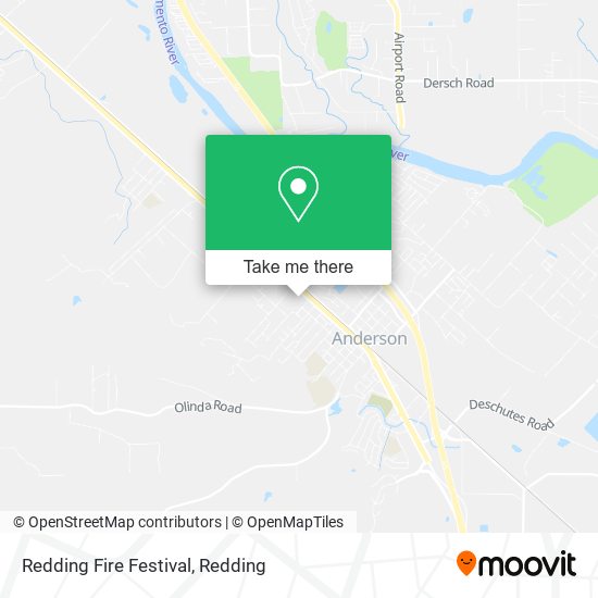 Redding Fire Festival map