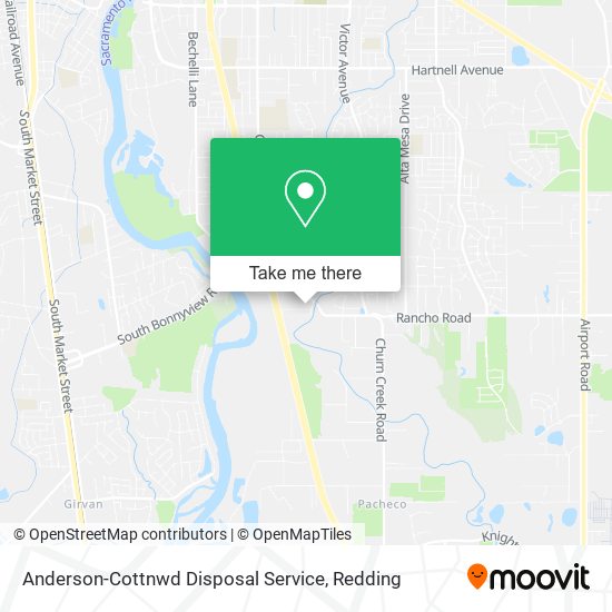 Anderson-Cottnwd Disposal Service map