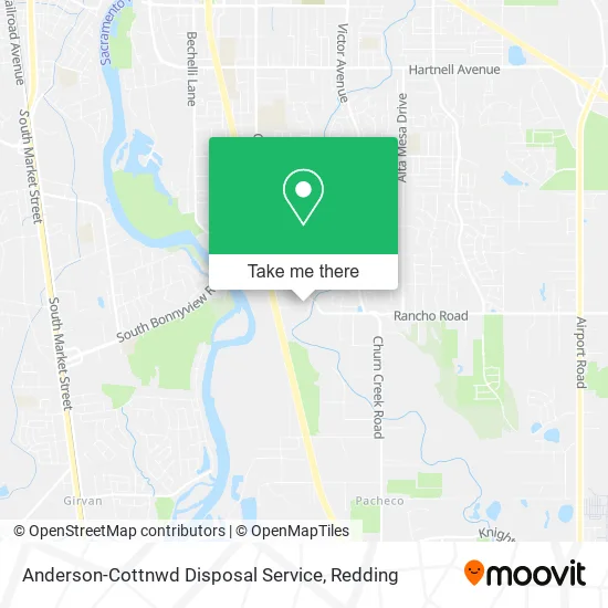 Anderson-Cottnwd Disposal Service map