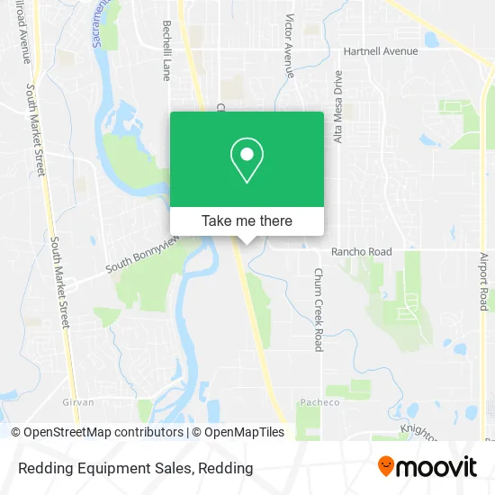 Redding Equipment Sales map