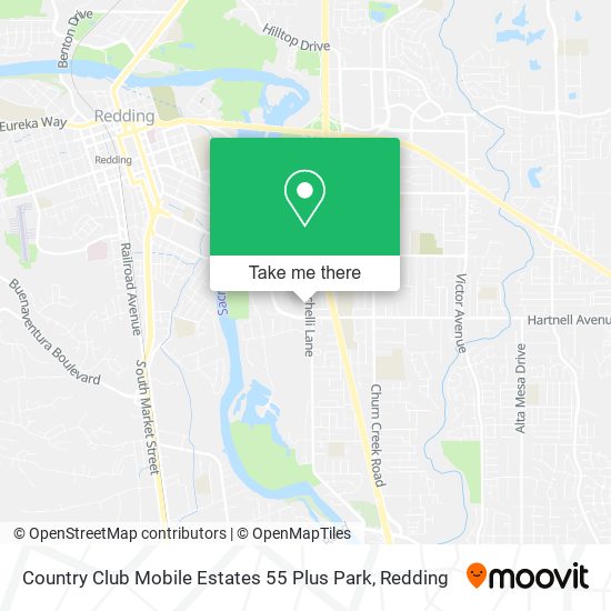 Country Club Mobile Estates 55 Plus Park map