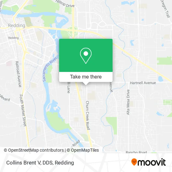 Collins Brent V, DDS map