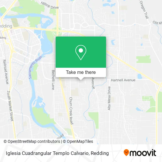 Mapa de Iglesia Cuadrangular Templo Calvario