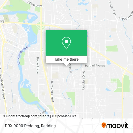DRX 9000 Redding map