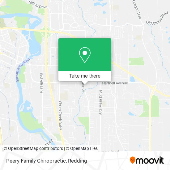 Peery Family Chiropractic map