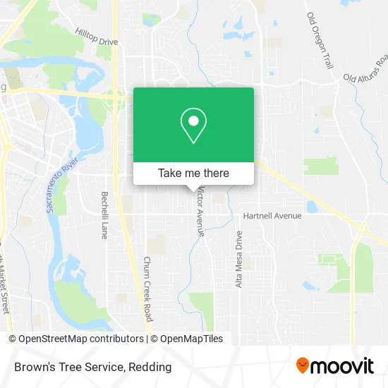 Brown's Tree Service map