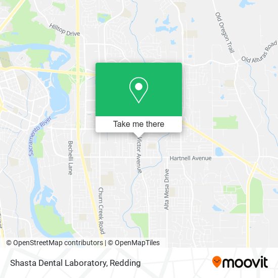Mapa de Shasta Dental Laboratory