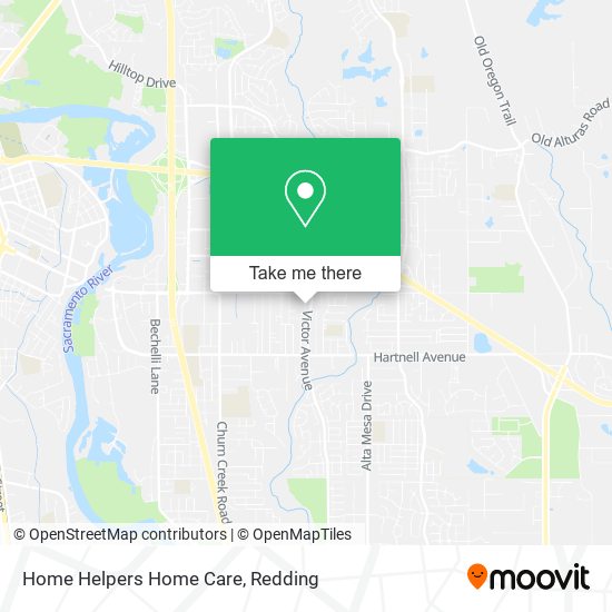 Home Helpers Home Care map