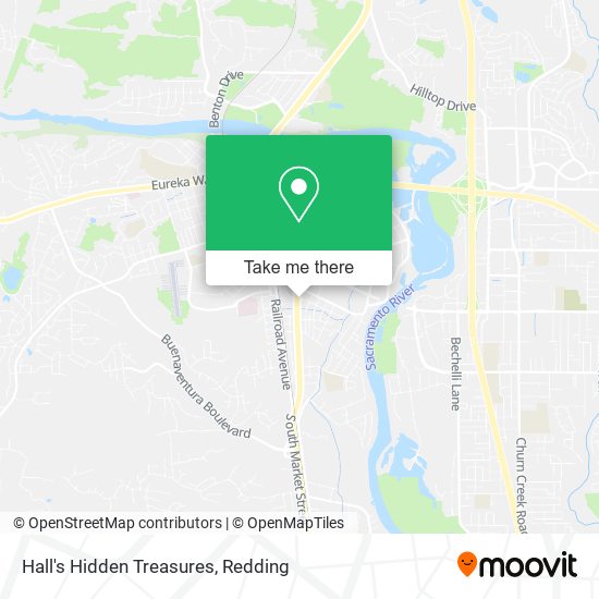 Hall's Hidden Treasures map