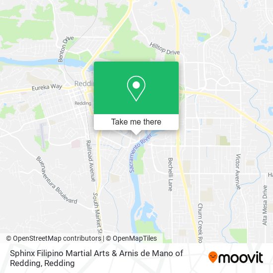 Mapa de Sphinx Filipino Martial Arts & Arnis de Mano of Redding