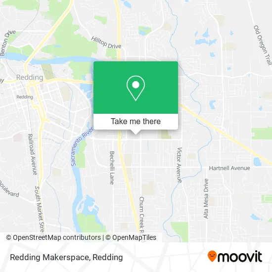 Redding Makerspace map