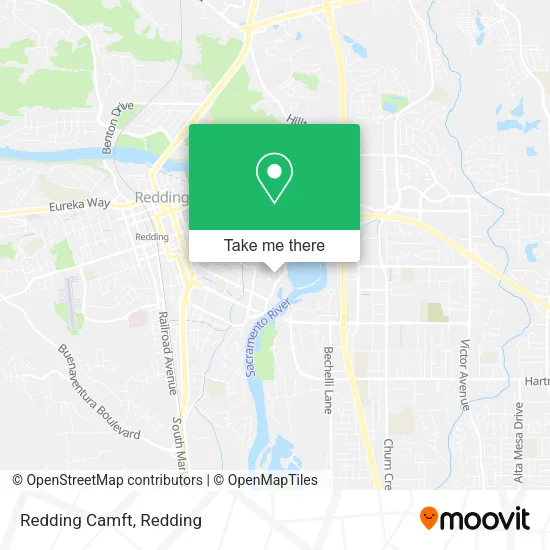 Redding Camft map