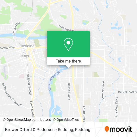 Mapa de Brewer Offord & Pedersen - Redding