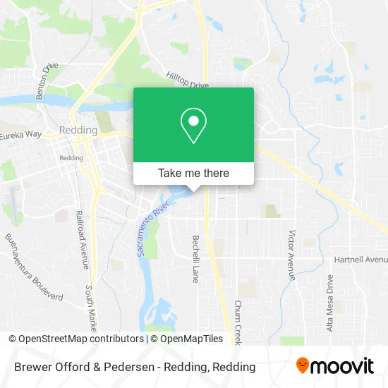 Brewer Offord & Pedersen - Redding map
