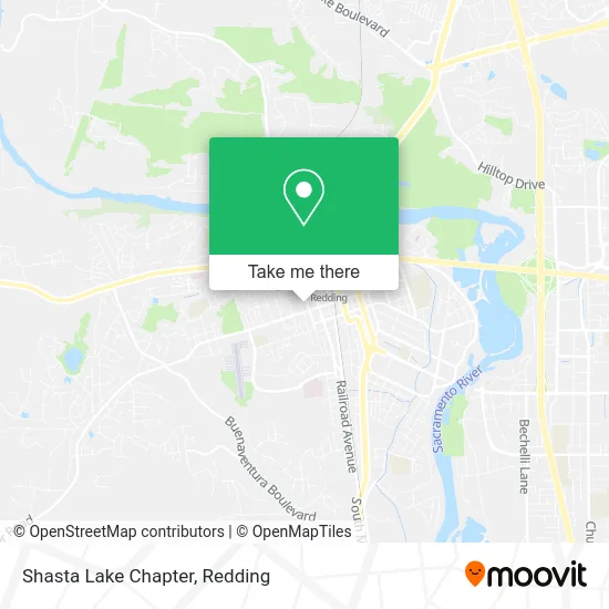 Shasta Lake Chapter map