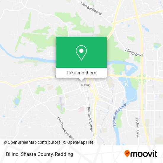 Mapa de Bi Inc. Shasta County