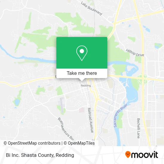 Bi Inc. Shasta County map
