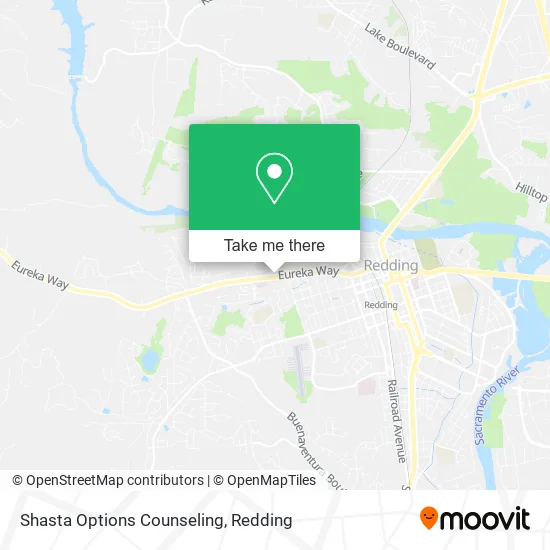 Shasta Options Counseling map