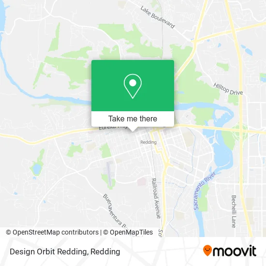 Design Orbit Redding map