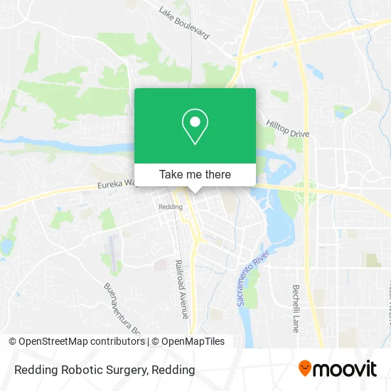 Redding Robotic Surgery map