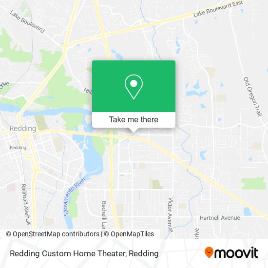 Redding Custom Home Theater map