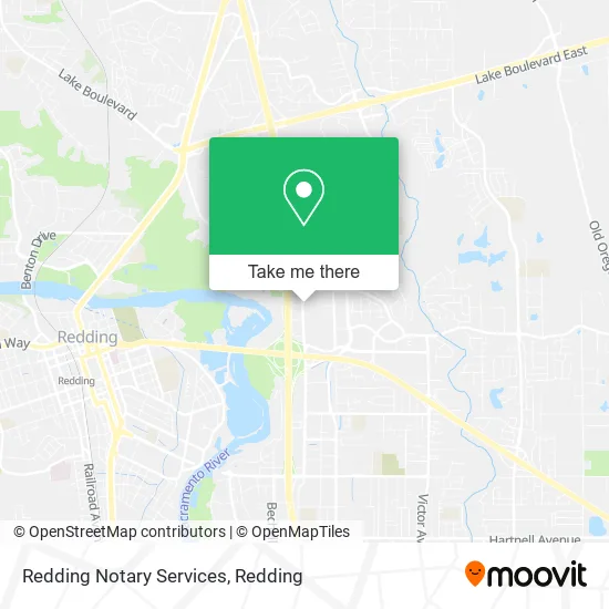 Redding Notary Services map