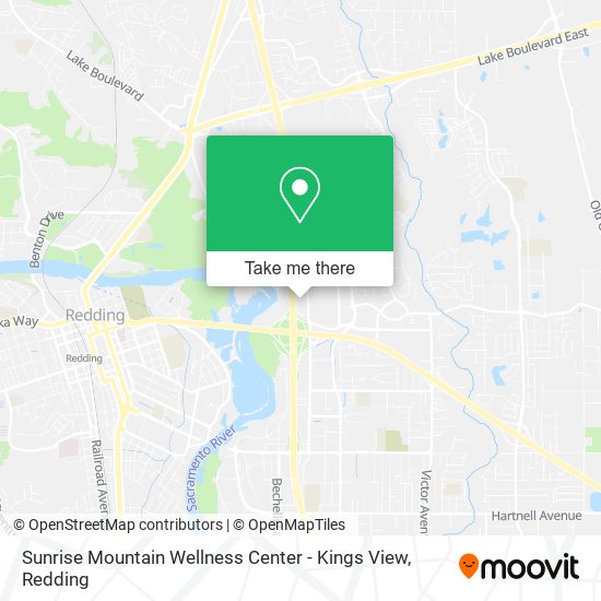 Mapa de Sunrise Mountain Wellness Center - Kings View