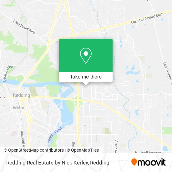 Redding Real Estate by Nick Kerley map